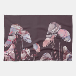 紫のインキキノコ キッチンタオル