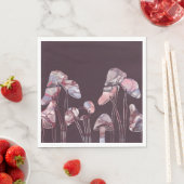 紫のインキキノコ スタンダードランチョンナプキン (インサイチュ)