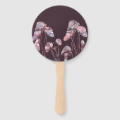 紫のインキキノコ ハンドファン (裏面)