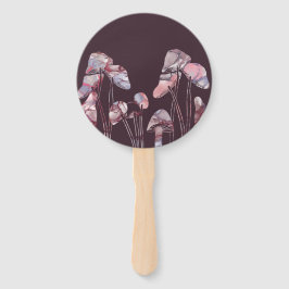 紫のインキキノコ ハンドファン