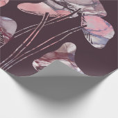 紫のインキキノコ ラッピングペーパー (角)