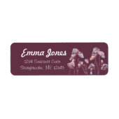 紫のインキキノコ ラベル (正面)