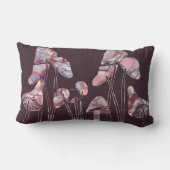 紫のインキキノコ ランバークッション (裏面)