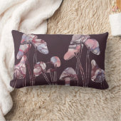 紫のインキキノコ ランバークッション (ブランケット)