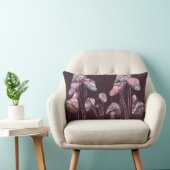 紫のインキキノコ ランバークッション (椅子)