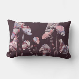 紫のインキキノコ ランバークッション