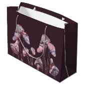 紫のインキキノコ ラージペーパーバッグ (裏面アングル)