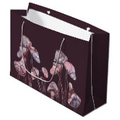 紫のインキキノコ ラージペーパーバッグ (正面アングル)