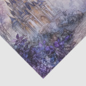 紫のウォーターカラーファンタジーキャッスルドクージュ 薄葉紙 (詳細)