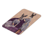 紫のウサギ マグネット (左側)