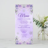 紫のエレガントスノーフレークのクリスマスマスXvアニオス メニュー (スタンド正面)