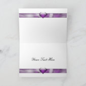 紫のエレガントスノーフレーク・ビジネスサンキューカード サンキューカード (内部)