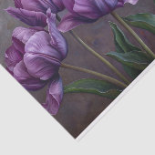 紫のエレガントチューリップの切り離し 薄葉紙 (詳細)