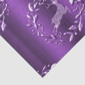 紫のエレガントトナきらめくークリスマス 薄葉紙 (詳細)