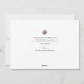 紫のエレガントハッピーイースター耳エッグ家族の写真 シーズンカード (裏面)