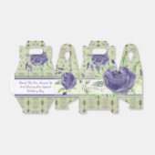 紫のエレガントバラパターン フェイバーボックス (折り畳みなし)