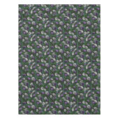 紫のエレガントフローラバラ テーブルクロス (正面)