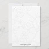 紫のエレガント企業のパーティの招待状 招待状 (裏面)