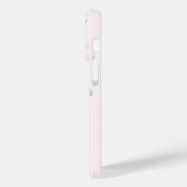紫のエレガント水彩花のパーソナライズ名 Case-Mate iPhoneケース (裏面 / 左)