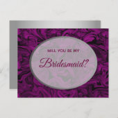 紫のエレガント花嫁の提案 ポストカード (正面/裏面)