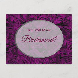 紫のエレガント花嫁の提案 ポストカード