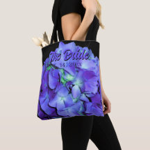 紫のエレガント花模様アジサイ花嫁