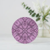 紫のエレガント花 サンキューカード (スタンド正面)