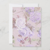 紫のエレガント薄紫フローラの日付の変更 (裏面)