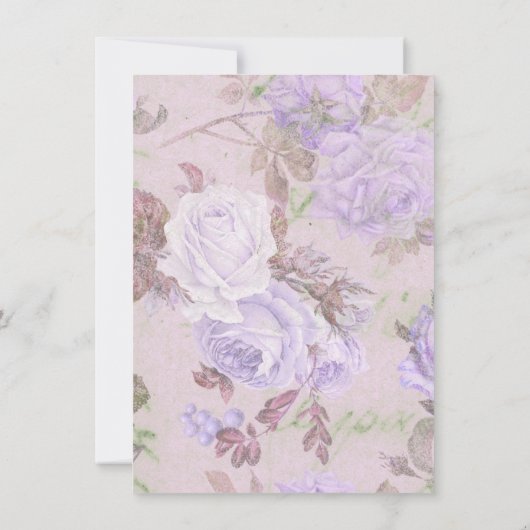 紫のエレガント薄紫フローラの日付の変更 (裏面)