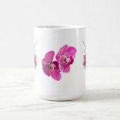 紫のエレガントPhalaenopsis蘭のマグカップ コーヒーマグカップ (中央)