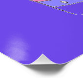 紫のオリジナルカラフルの花をマグのポスターに ポスター (コーナー)