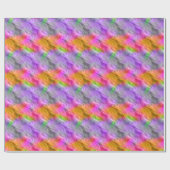 紫のオーキッドの波状テクスチャ ラッピングペーパー (フラット)