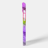 紫のオーキッドの波状テクスチャ Case-Mate iPhoneケース (裏面 / 左)