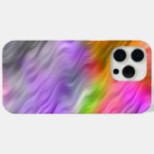 紫のオーキッドの波状テクスチャ Case-Mate iPhoneケース (裏面 (横))