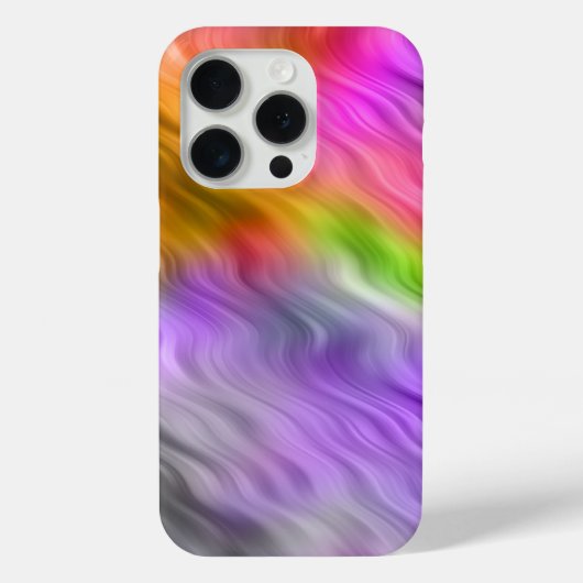 紫のオーキッドの波状テクスチャ Case-Mate iPhoneケース (裏面)