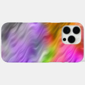 紫のオーキッドの波状テクスチャ Case-Mate iPhoneケース (裏面 (横))