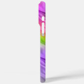 紫のオーキッドの波状テクスチャ Case-Mate iPhoneケース (裏面 / 左)