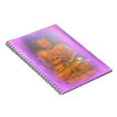 紫のオーラめい想ブッダ手帳 ノートブック (右側)