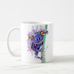 紫のカエル コーヒーマグカップ