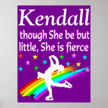 紫のカスタムスケートで滑るポスター