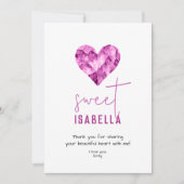 紫のカスタムハートと甘い友人のラブカード シーズンカード (正面)