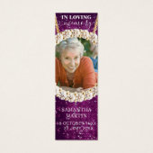 紫のカスタム写真追悼風刺帳 (正面)