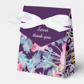 紫のカラフルの野結婚花緑 フェイバーボックス (正面サイド)