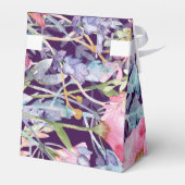 紫のカラフルの野結婚花緑 フェイバーボックス (裏面サイド)