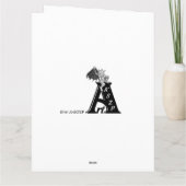 紫のカードのアザミ カード (裏面)