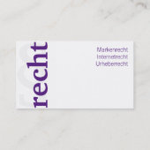 紫のカード 名刺 (裏面)