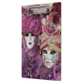 紫のカーニバルの衣装、ヴェニス クリップボード (左)