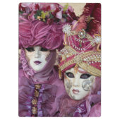 紫のカーニバルの衣装、ヴェニス クリップボード (裏面)