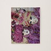 紫のカーニバルの衣装、ヴェニス ジグソーパズル (縦)