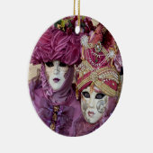 紫のカーニバルの衣装、ヴェニス セラミックオーナメント (右)